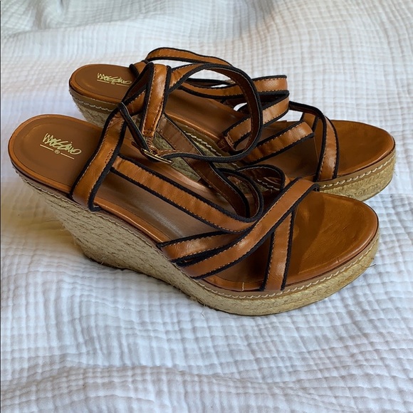Mossimo Supply Co. Shoes - Target Mossimo • Tan/Navy Espadrille Sandals • 8